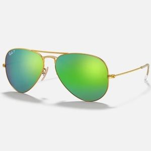Ray ban green mirror sunglasses